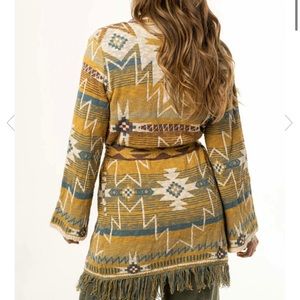 New Native Tribal Print Cardigan Sweater